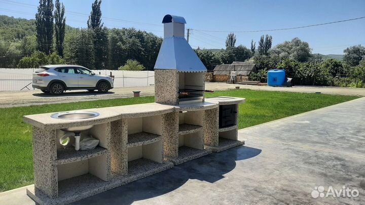 Мангальная зона премиум класса без печника и грязи