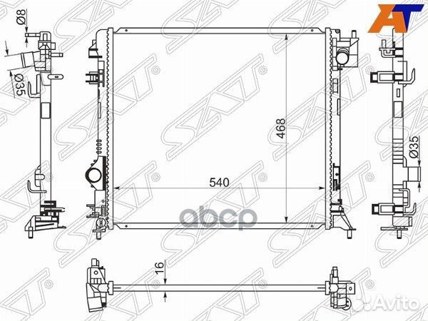 Радиатор Nissan Qashqai 13-22 NS0013-J11 Sat