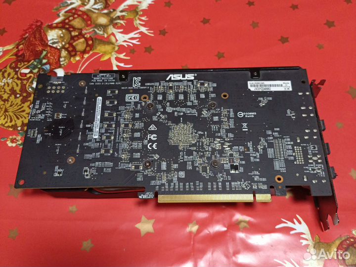Видеокарта Asus rx580 4gb