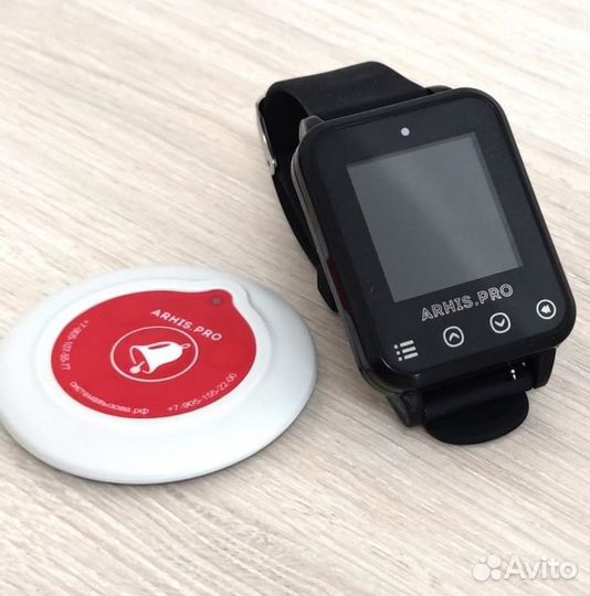 Кнпока вызова официанта и часы-пейджер Элит IP174