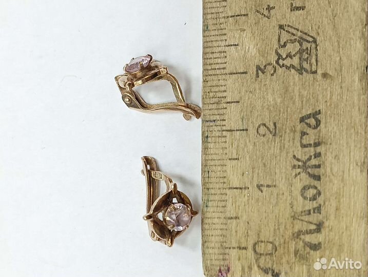 Серьги серебро СССР925