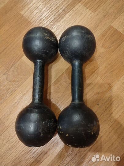 Гири 16 кг и гантели разные