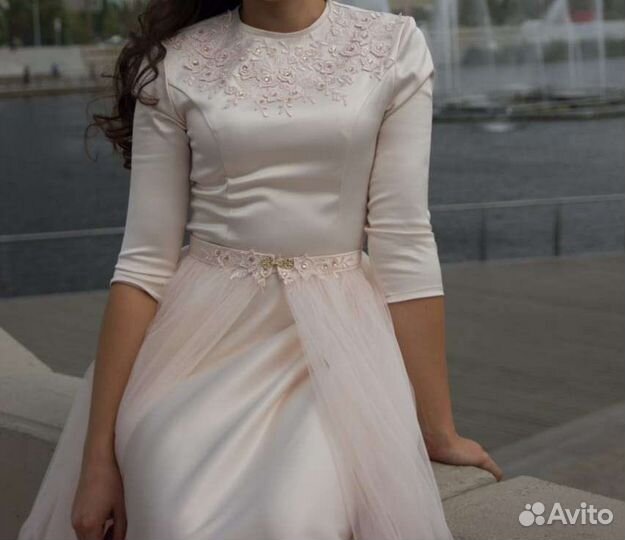 Свадебное платье, платье на никах