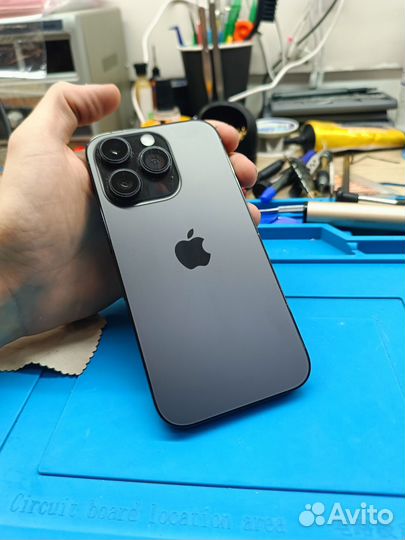 Оригинал Корпус для iPhone 14 pro цвет титан