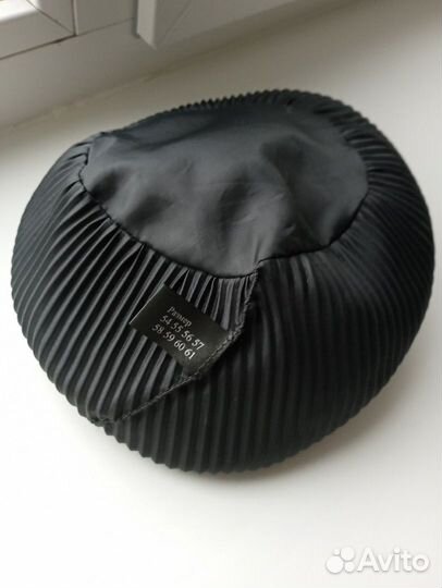 Берет меховой женский натуральный бобёр