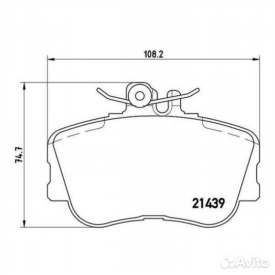 Колодки тормозные для а/м Mercedes C PF 4268