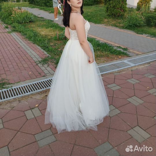 Выпускное платье(свадебное) -44-46