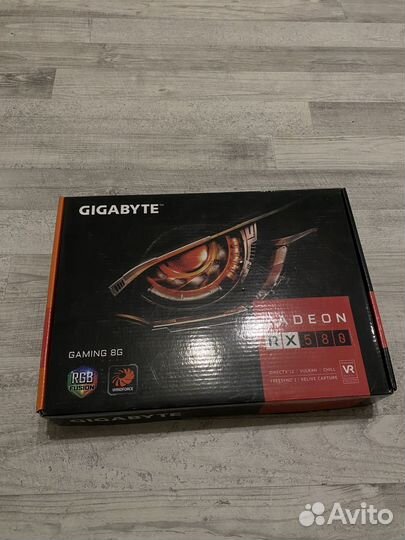 Видеокарта rx580 8gb gigabyte