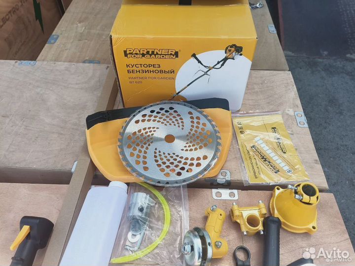Триммер бензиновый 62см3 Partner for garden BT 620