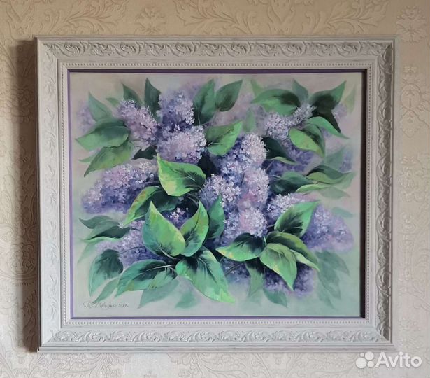 Большая интерьерная картина. Холст, масло