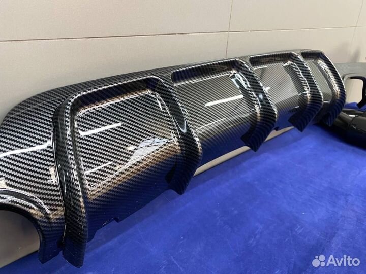Диффузор карбон + насадки перфоманс BMW F32