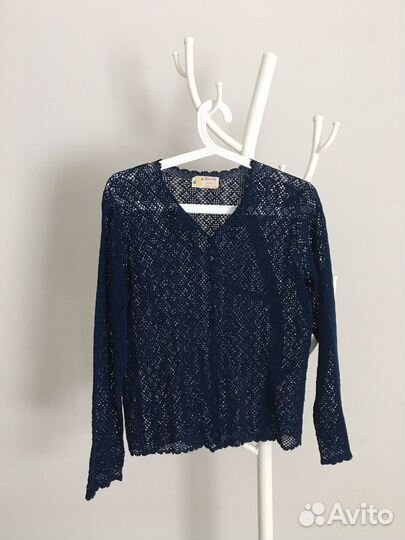 Кардиган кроше винтаж 48р