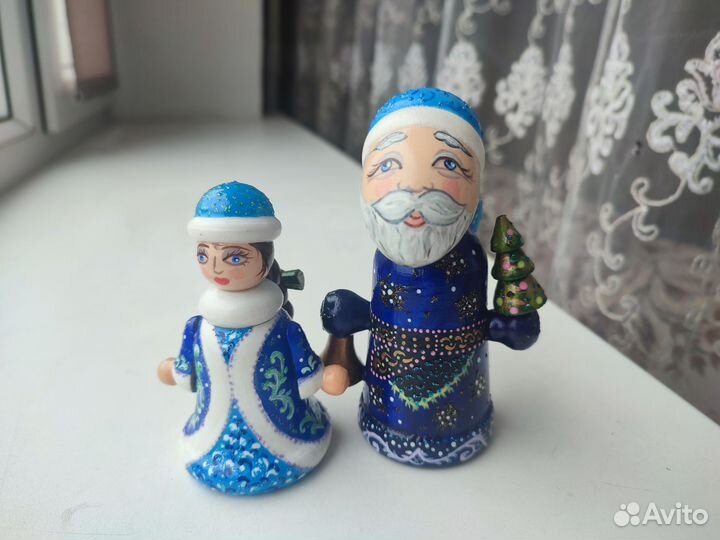 Новогодние деревянные игрушки на елку