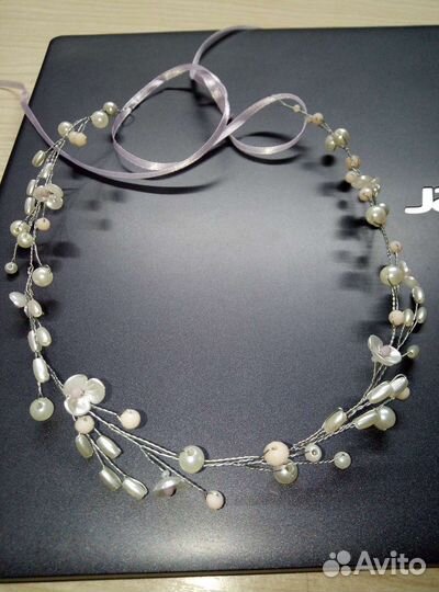 Тиара-веночек в свадебную причёску