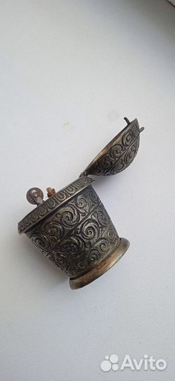 Старинная бензиновая настольная зажигалка