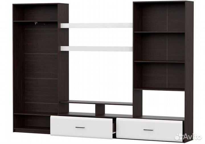 Готовые гостиные Jimenez дуб венге - белый глянец