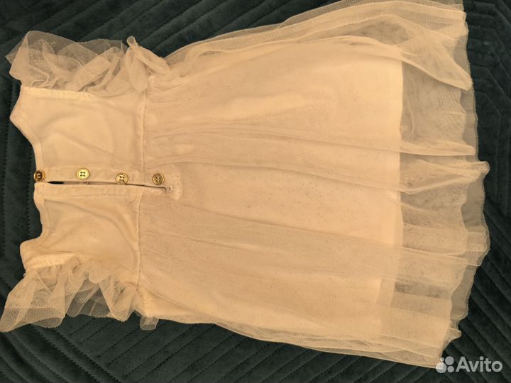 Белое платье для девочки 74