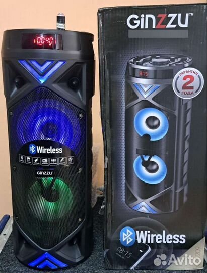 Портативная колонка Ginzzu GM-209