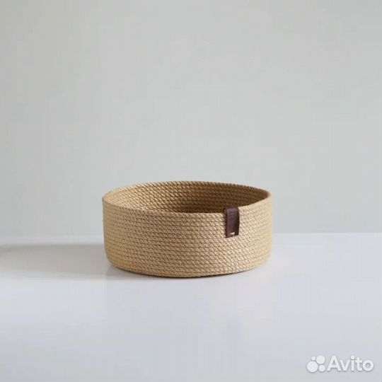 Набор плетеных корзин для хранения без крышки