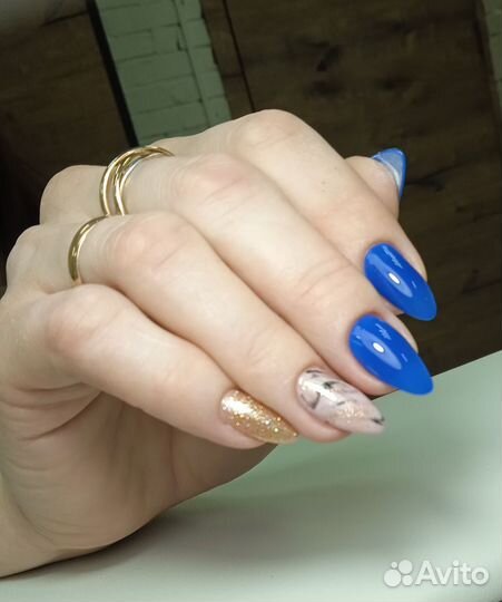 Маникюр наращивание ногтей покрытие гель лак