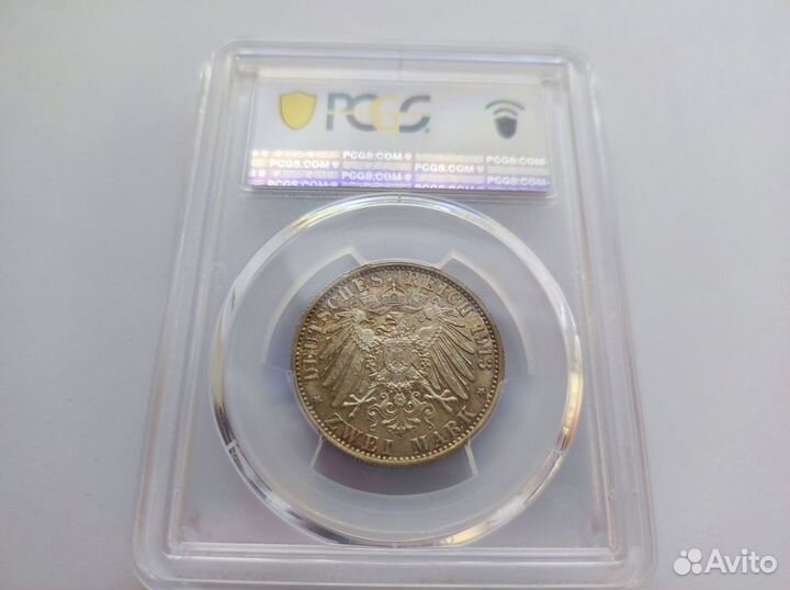 2 Марки 1913 A Пруссия pcgs MS 65