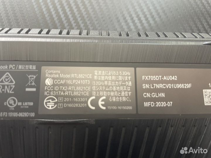 Asus TUF gaming fx705dt Игровой ноутбук