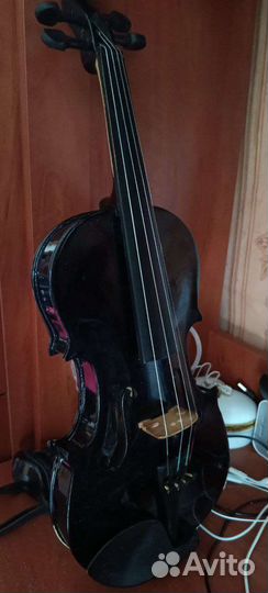 Скрипка черная 1/2