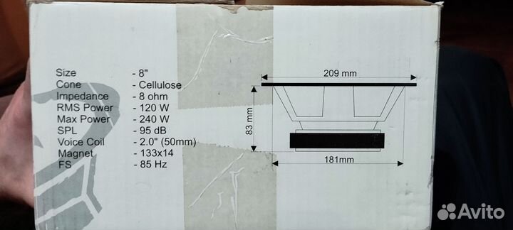 Эстрадные динамики 20 см