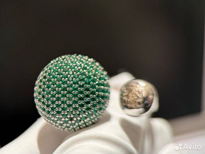 Кольцо серебро 925 Цирконы loewe