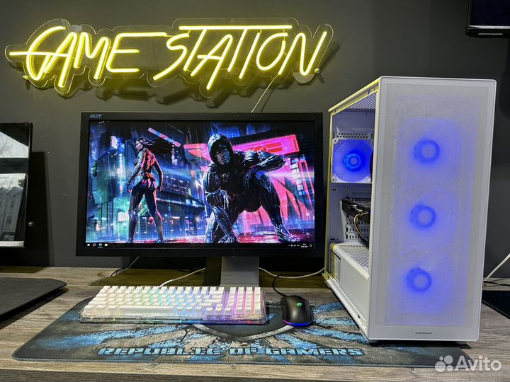 Игровой компьютер с монитором полный комплект