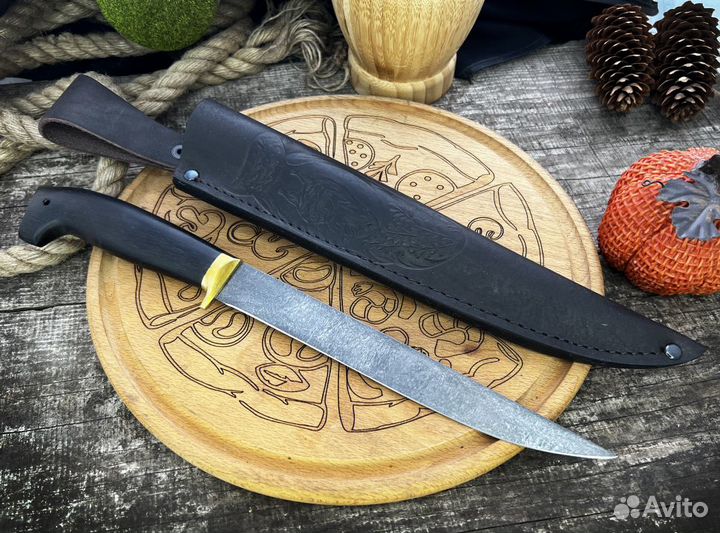 Филейный нож для тонкой нарезки из стали х12мф