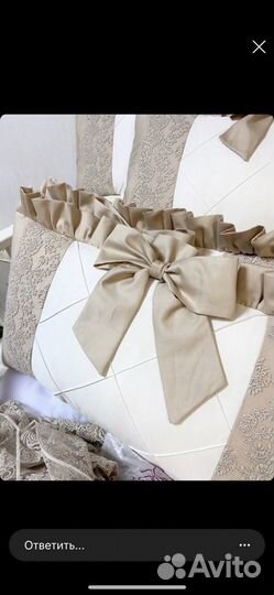 Бортики в кроватку, балдахин