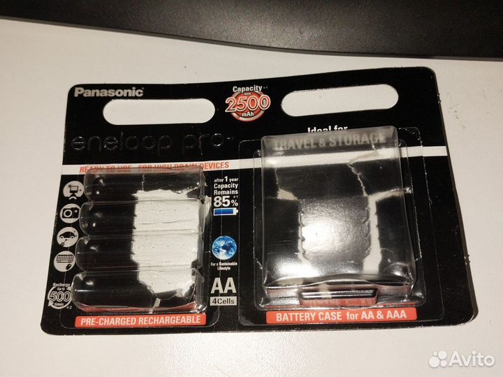 Аккумуляторы Panasonic eneloop pro