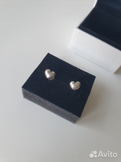Pandora серьги сердца оригинал