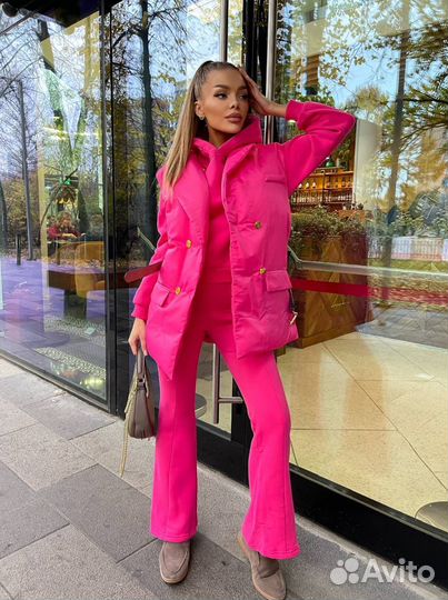 Спортивный Костюм женский Balmain, тройка на флисе