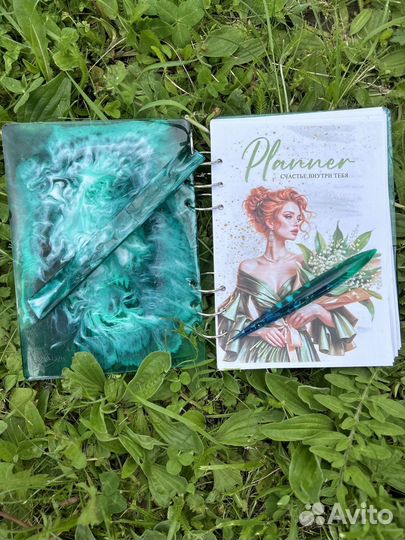 Планер ежедневник из эпоксидной смолы