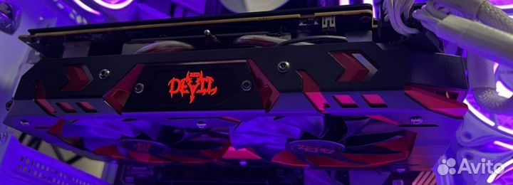 Видеокарта rx580 8gb red devil golden sample