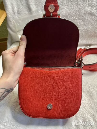 Сумка coach kleo bright poppy оригинал