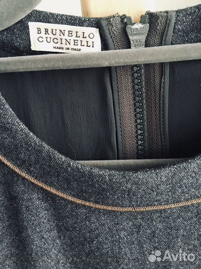 Платье серое Brunello Cucinelli оригинал