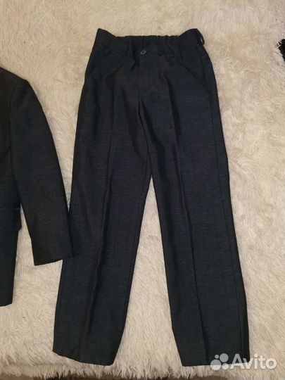 Школьный костюм для мальчика 122 128 Серый