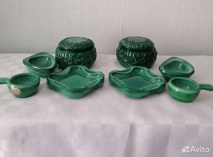 Малахитовое стекло Богемия