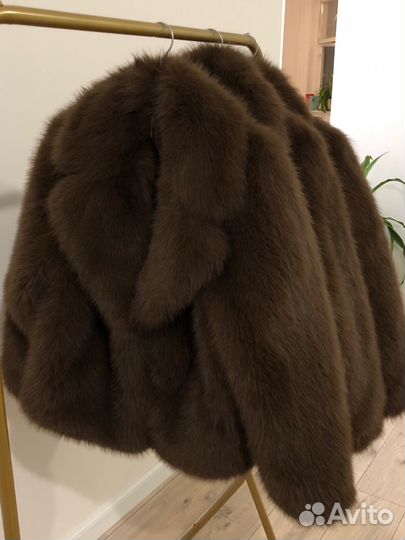 Шуба люкс коричневая XS S M L XL zara lime