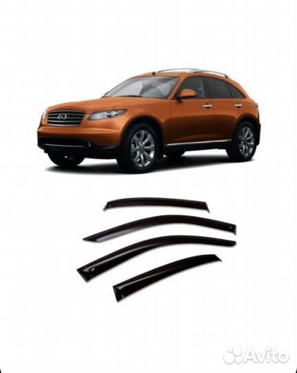 Дефлекторы на окна infiniti fx35