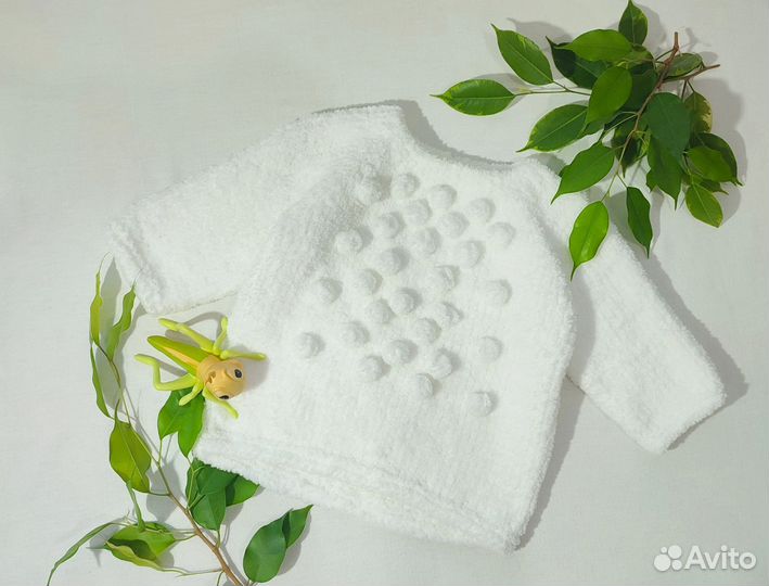 Плюшевый джемпер для девочки, без швов
