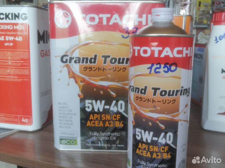 Моторное масло totachi Touring 5w40 4л. 1л