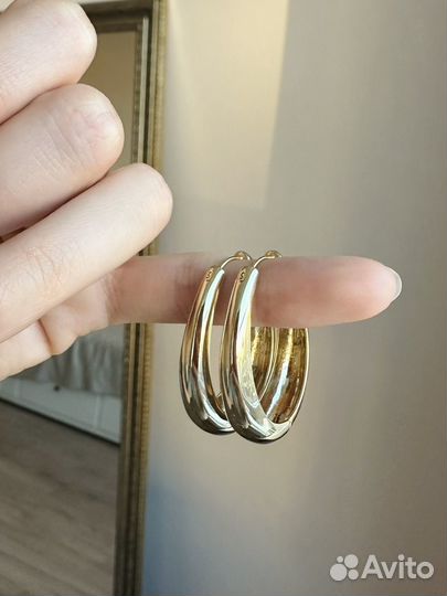 Серьги кольца