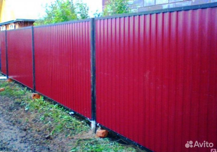Забор из профнастила