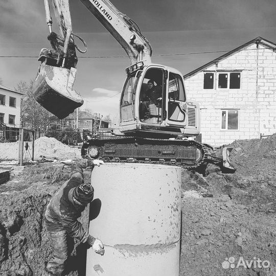 Септики выгребные ямы из бетонных колец