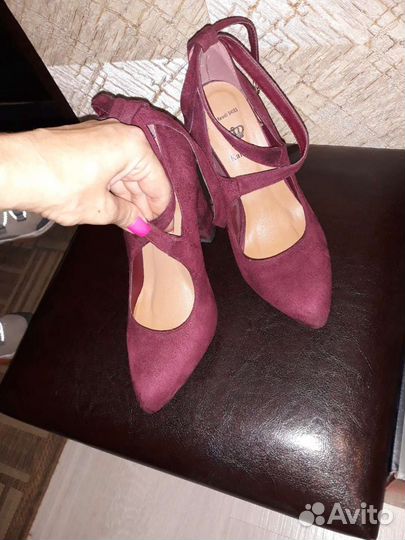 Ботильоны женские 37 размер замшевые новые