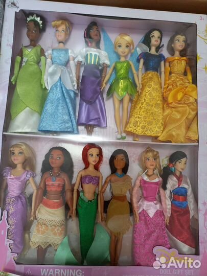 Большой набор Принцессы Disney классические 12шт